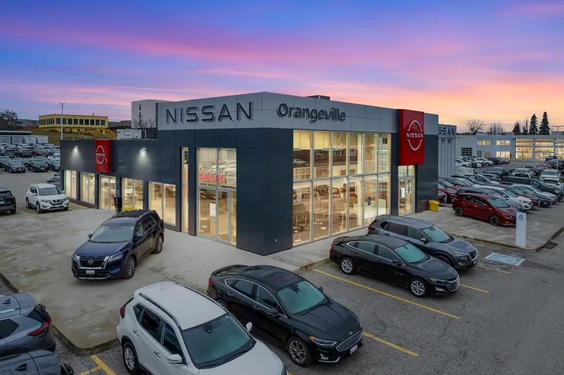Orangeville Nissan facade renovation in Mono, Ontario